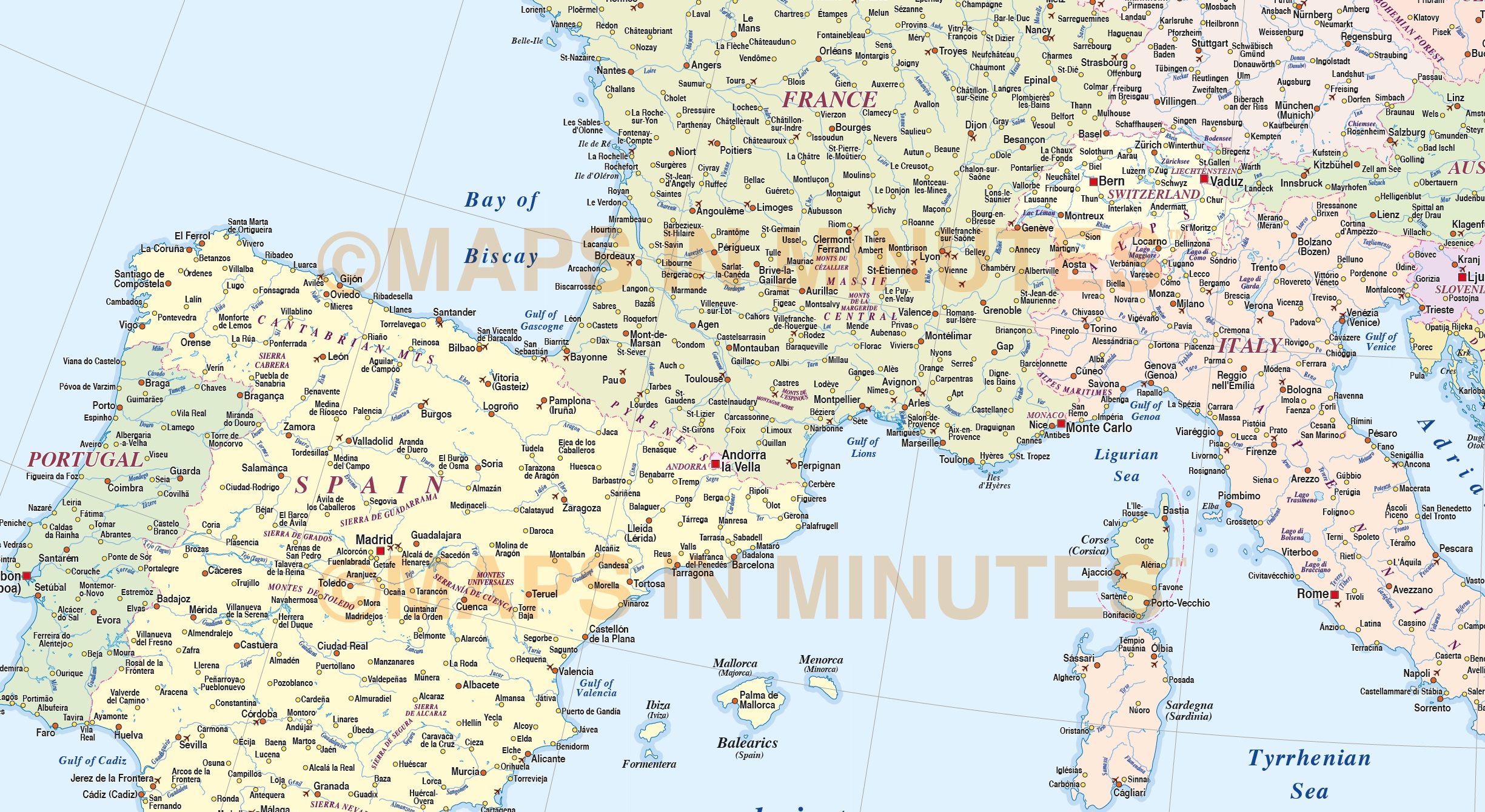 City plan World Political Roads PDF