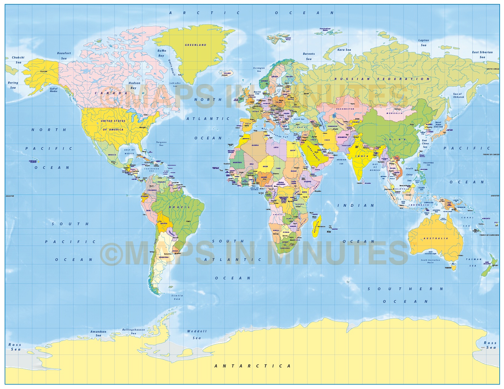 City map World Relief Political PDF