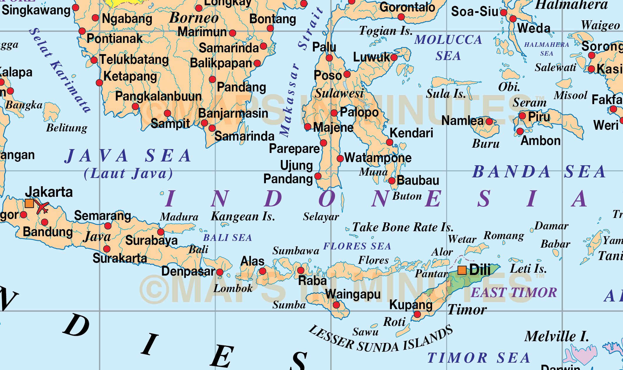 Vector Malaysia Indonesia Political Map 10M scale in Vector Malaysia Indonesia Political Map 10M scale in