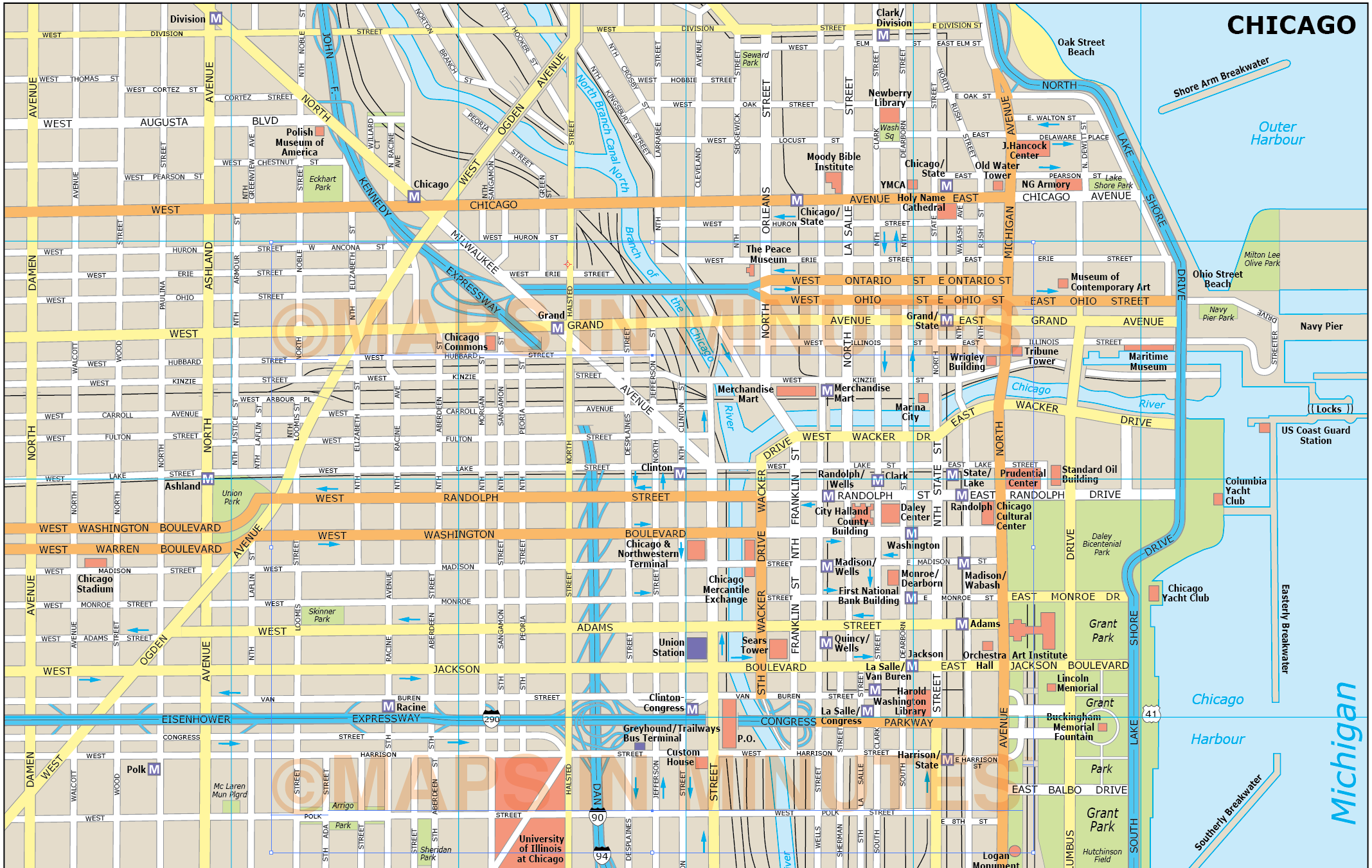 chicago city map