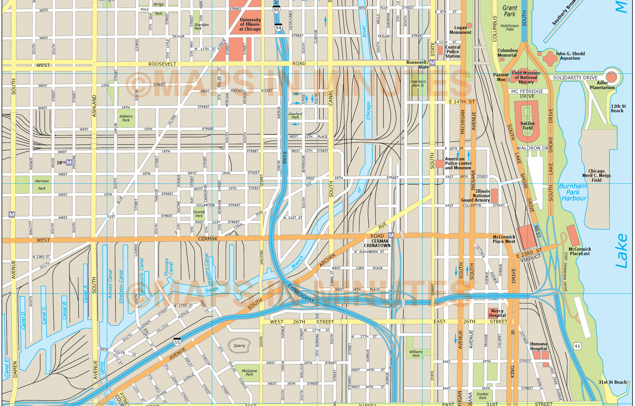 chicago city map