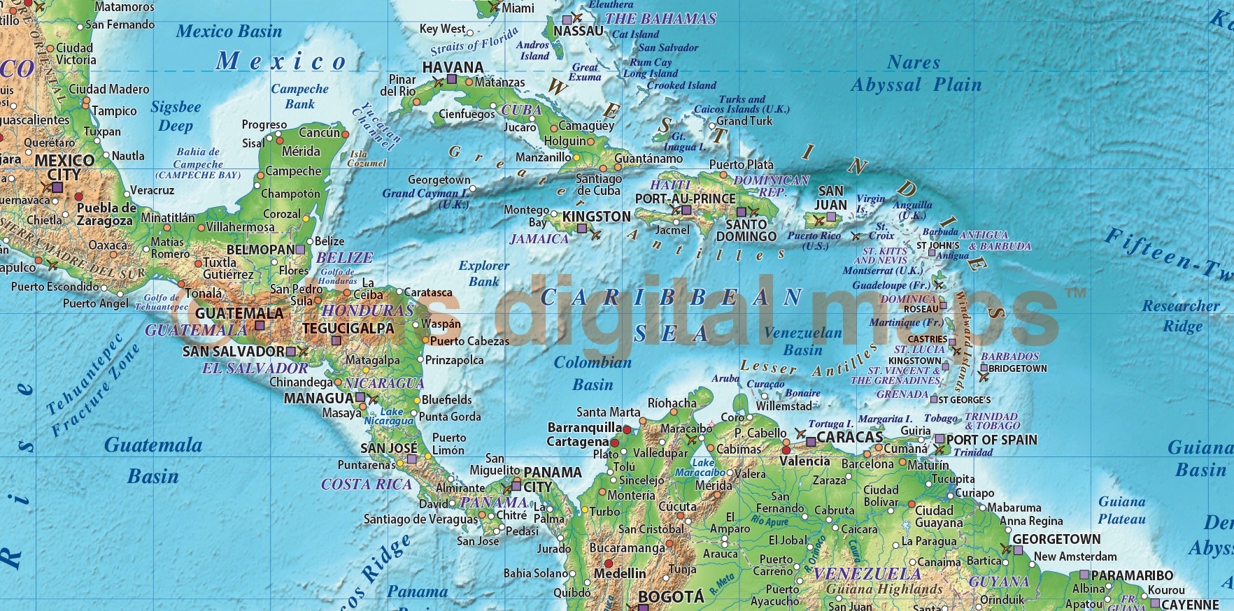 Regular Style Contemporary Canvas World Wall Map 72 X 38"
