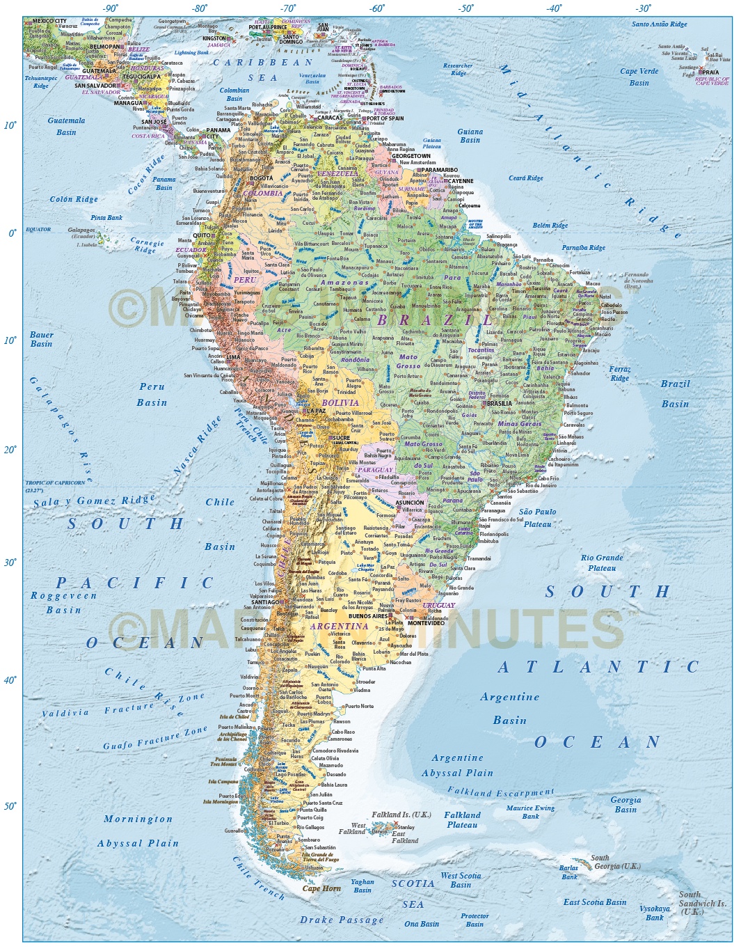 rcode for latinamerica map