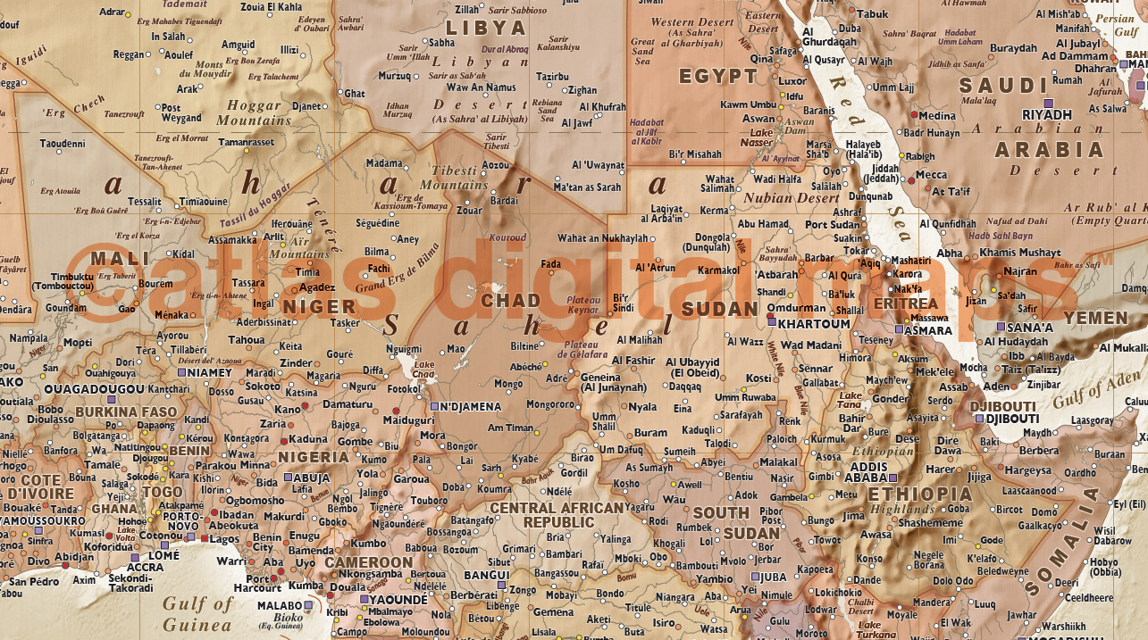 Push Pin World Travel BEIGE Map Canvas Detailed Pinboard