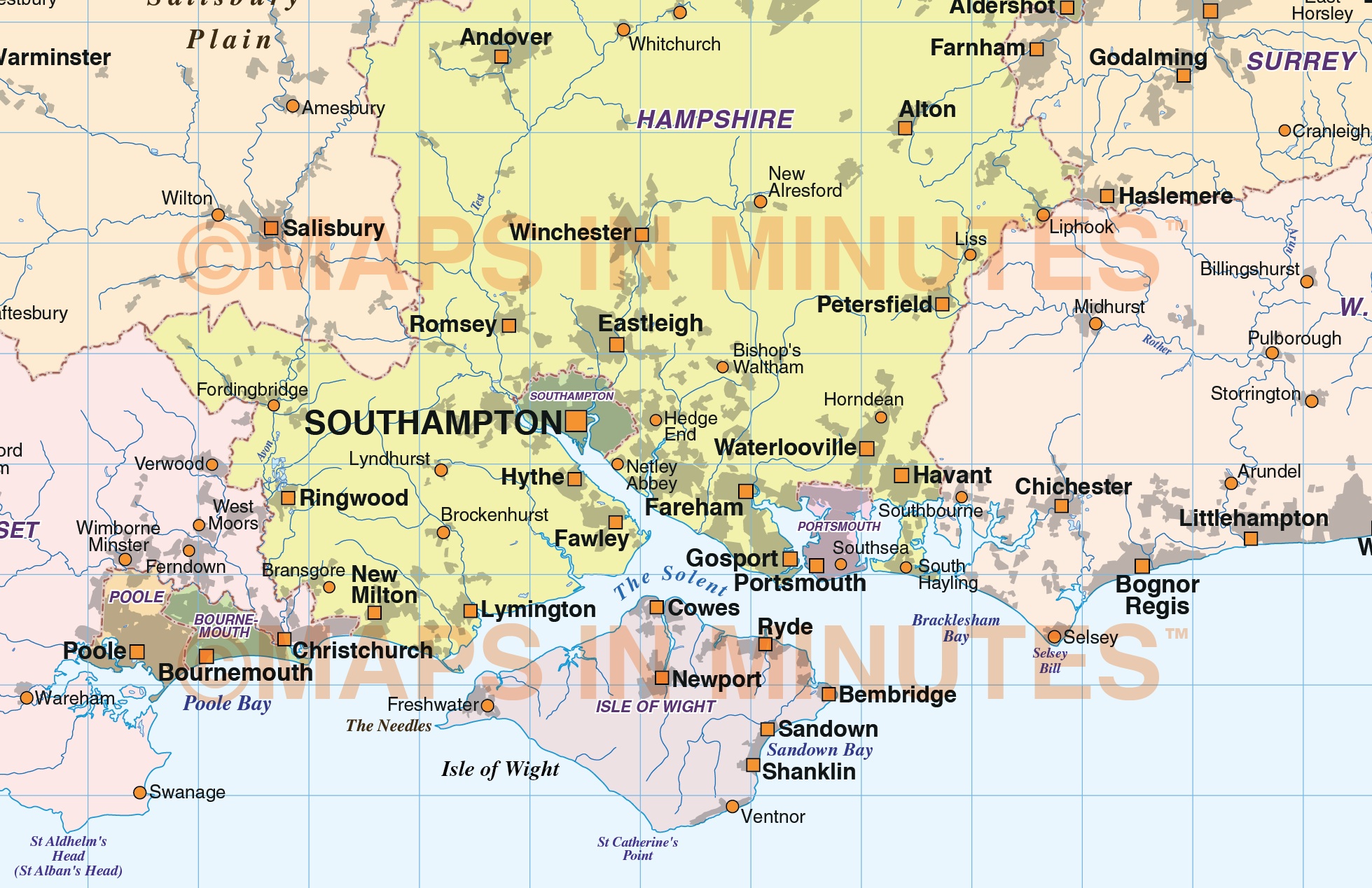 Digital-vector-england-map-south-east-basic-in-illustrator-CS-and