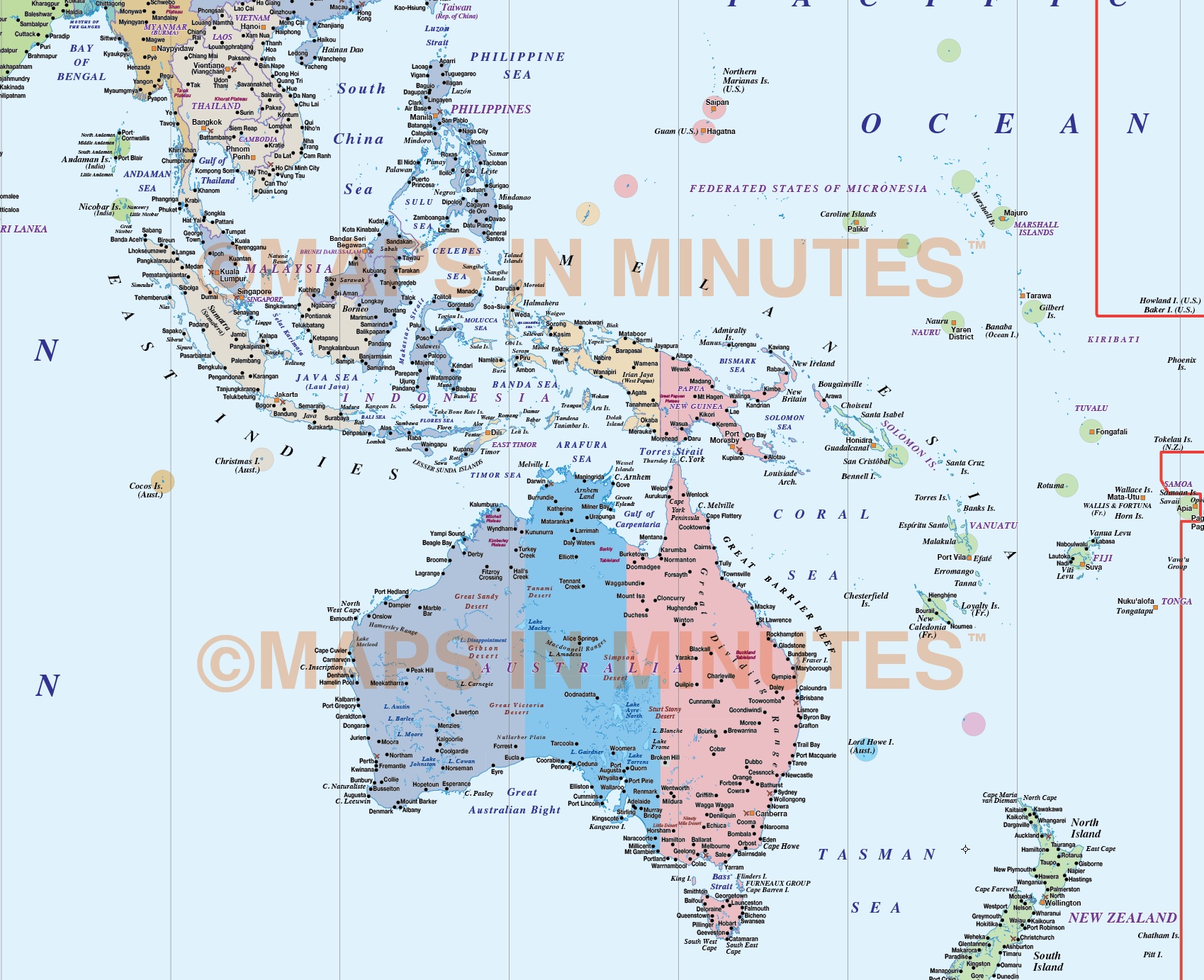 Detailed World Time Zones Map Illustrator Ai Cscc Editable Vector