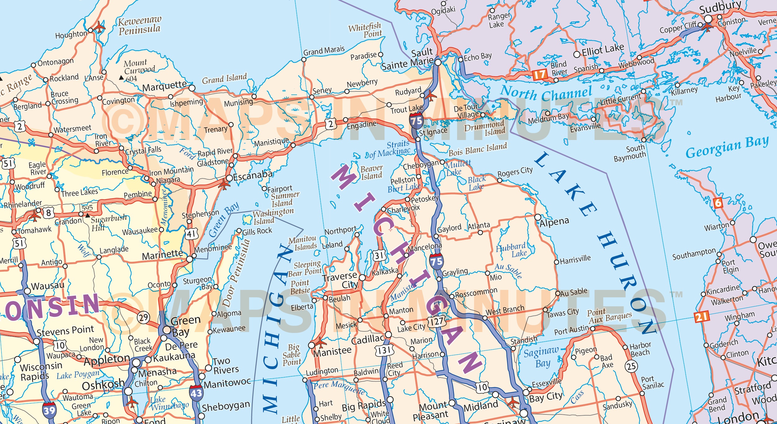 usa north america road rail map illustrator ai cs vector usa map editable