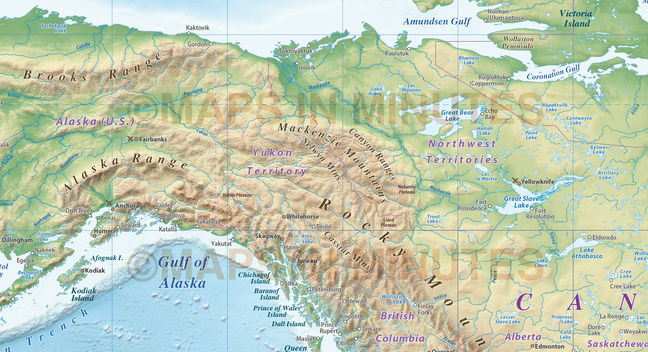 Illustrator map World Political Roads PDF